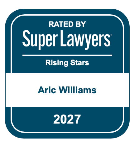 Aric Williams — Super Lawyers Rising Stars 2027 personalized badge