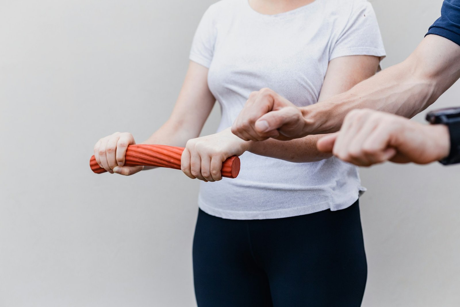 Patient participating in injury rehabilitation